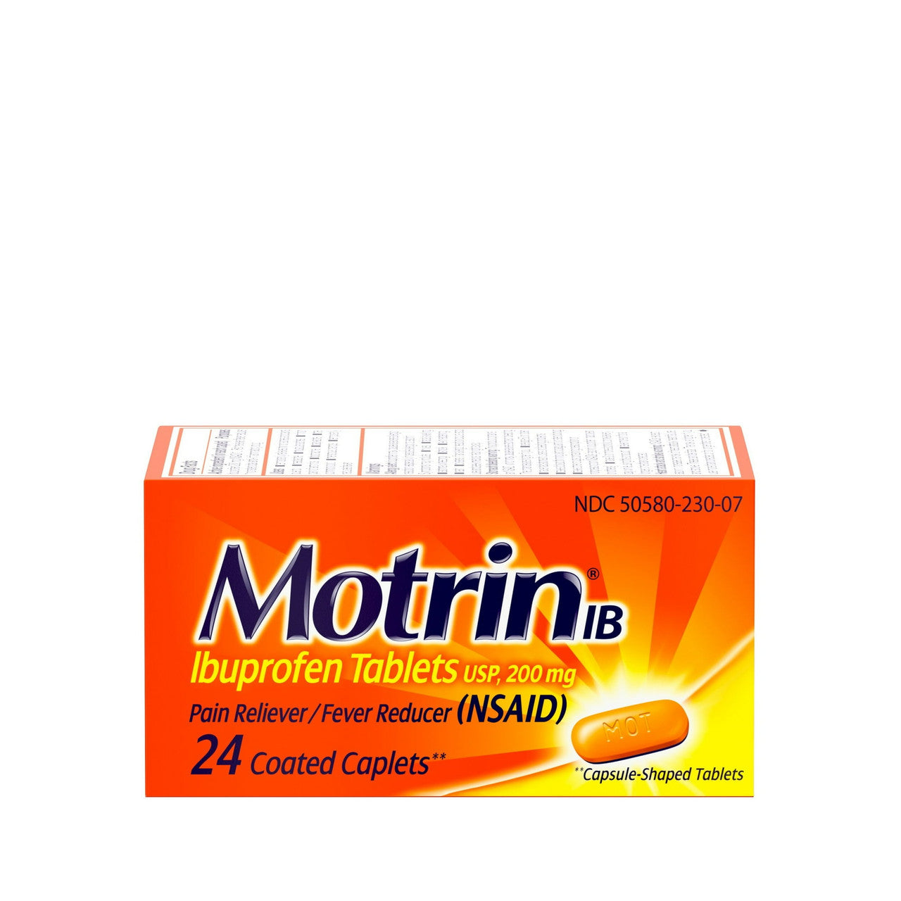 Motrin Ib Pain Reliever-Fever Reducer Caplets, 24 Ea